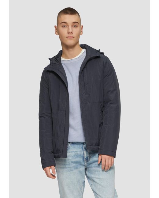 QS Allwetterjacke Wattierte Übergangsjacke mit Kapuze in Blue für Herren