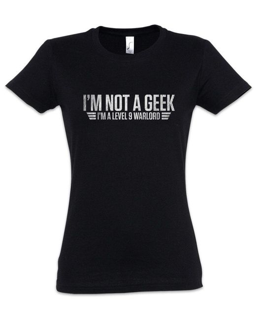 Urban Backwoods Black Print- I'm Not A Geek T-Shirt Games Gaming Video PC Admin Gamer RPG