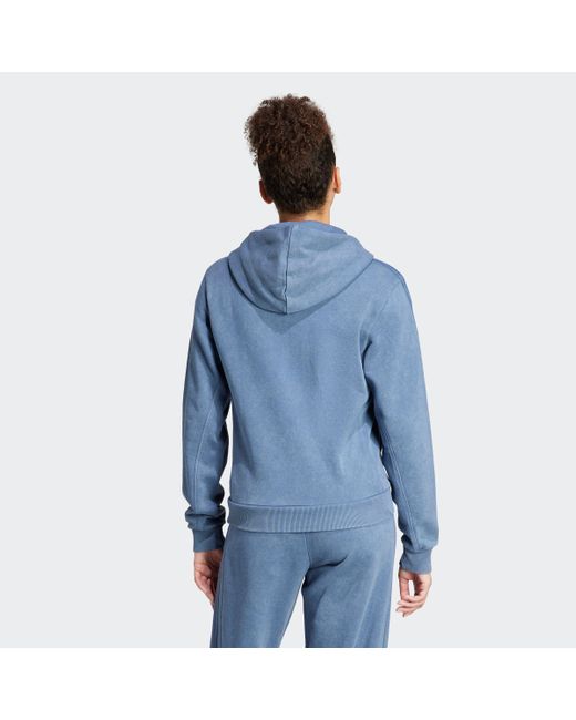 Adidas Blue Kapuzensweatshirt W ALL SZN FZ HD