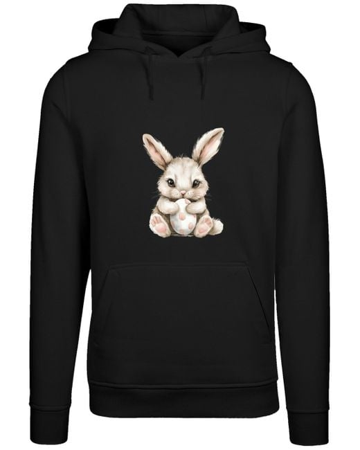 F4NT4STIC Black Kapuzenpullover Niedlicher Osterhase mit Ei Premium Qualität