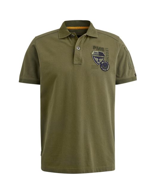 PME LEGEND T-Shirt Short sleeve polo pique in Green für Herren