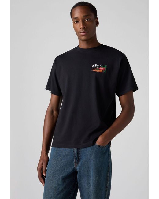 Levi's Levi's® T-Shirt SEVINTAGE mit Logo-Aufnäher auf der Brust in Black für Herren