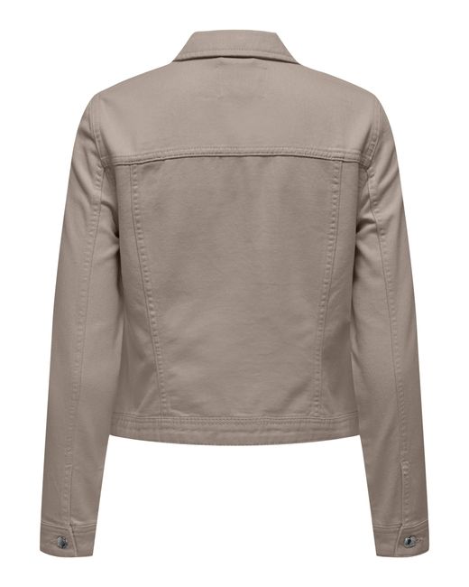 ONLY Brown Jeansjacke ONLTIA L/S COLORED JACKET PNT RP