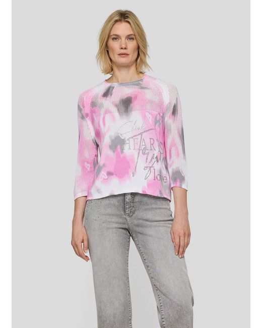 Rabe Pink Strickpullover Pullover