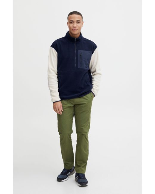 Blend Troyer Fleeceshirt in Blue für Herren