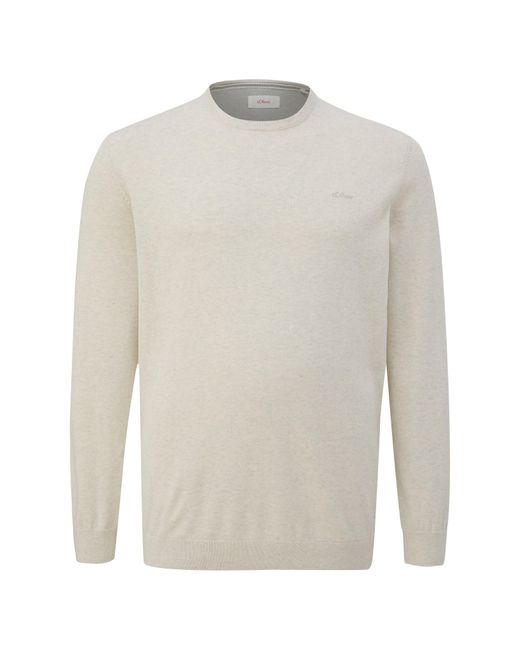 S.oliver Strickpullover in White für Herren