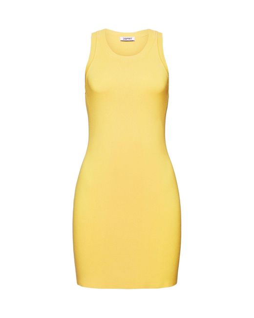 Esprit Yellow Minikleid aus Funktionsstrick