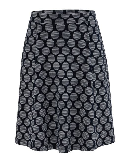 Aniston SELECTED Jerseyrock mit gestreiften Punkten in Grau | Lyst DE