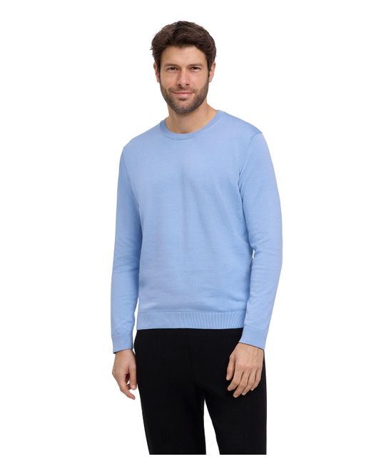 Falke Strickpullover (1-tlg) mit Bio-Baumwolle in Blue für Herren