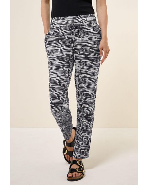 Cecil Blue Stoffhose mit Elastikbund