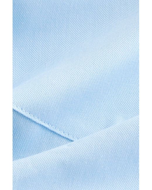 Next Kurzarmhemd Bügelleichtes Button-down-Oxfordhemd, Kurzarm (1-tlg) in Blue für Herren