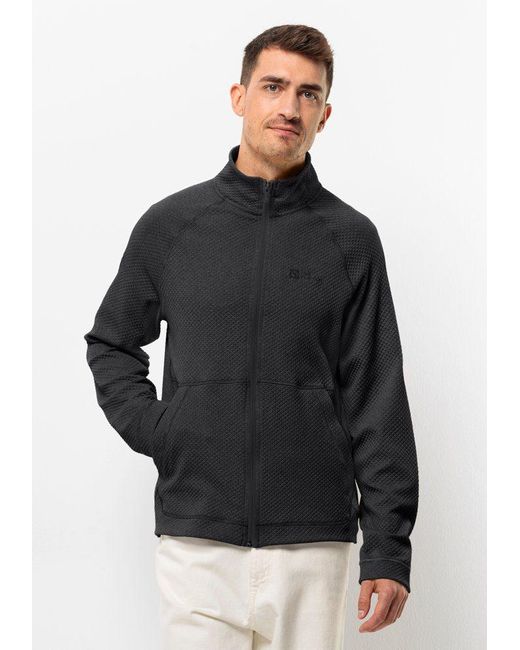 M DE JKT für Herren in | Jack Wolfskin Lyst Fleecejacke FERNWEH Schwarz