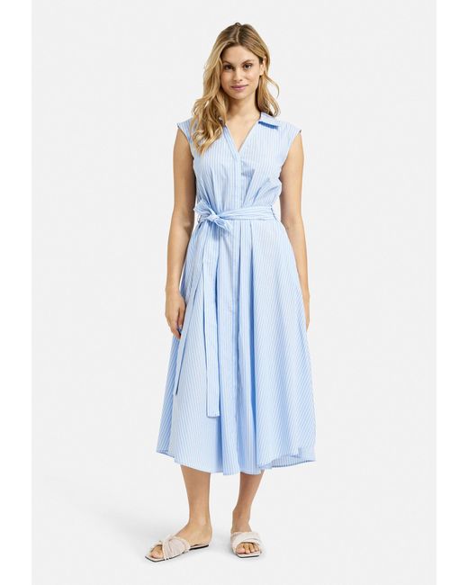 Milano Italy Blue Sommerkleid mit Taschen