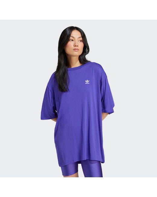 Adidas Originals Purple T-Shirt TREFOIL TEE