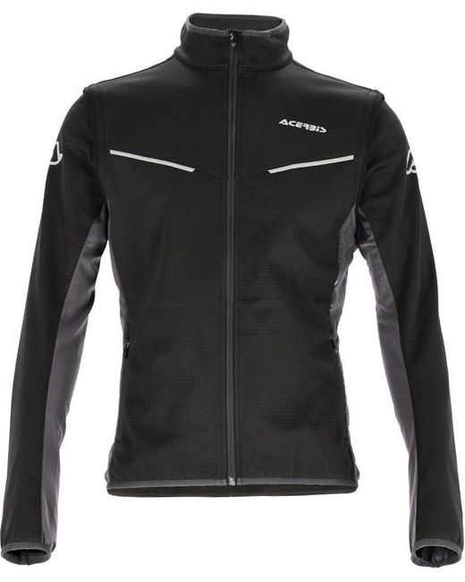 Acerbis Track Softshell Motorradjacke wasserdicht in Black für Herren
