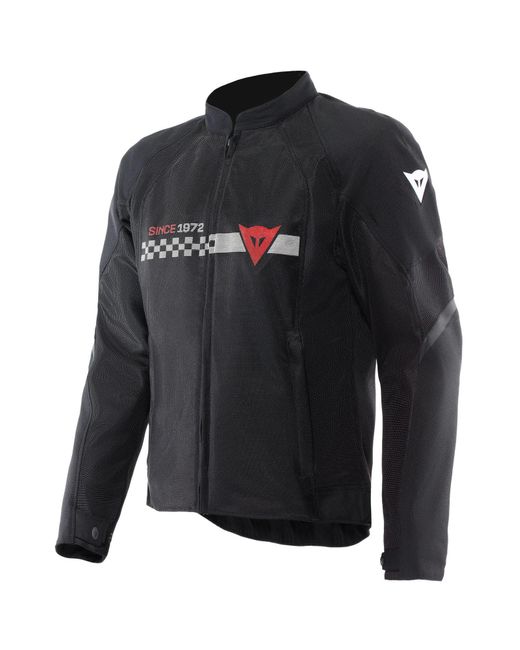DAINESE Motorradjacke Herosphere Tex Jacke Schwarz / Weiß / Rot in Black für Herren