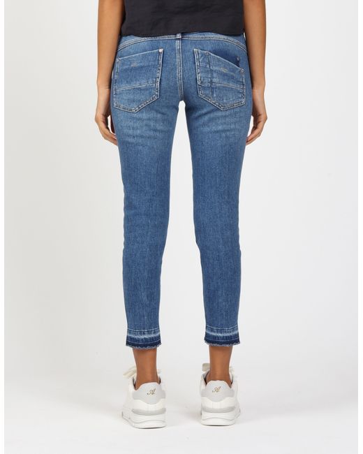 Gang Blue Relax-fit-Jeans 94AMELIE CROPPED in 5-Pocket-Style