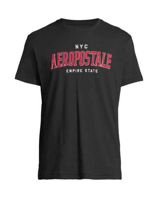 Aéropostale T-Shirt (1-tlg) in Black für Herren