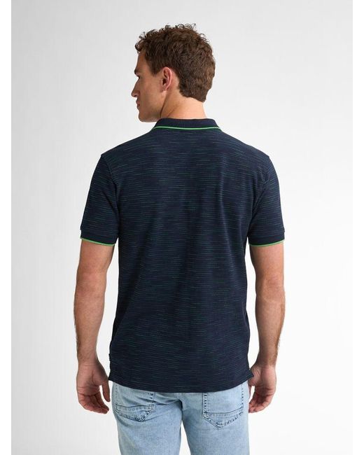 Petrol Industries Poloshirt – Kurzarmshirt mit Allover-Print in Blue für Herren