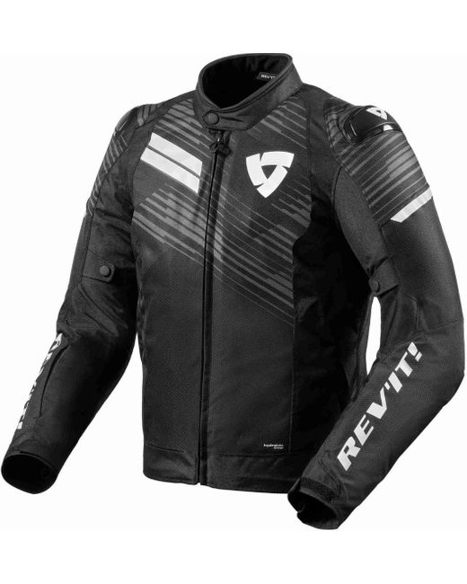Revit Motorradjacke Apex H2O Motorrad Textiljacke wasserdicht in Black für Herren