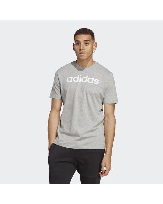 adidas T-Shirt in Grau für Herren | Lyst DE