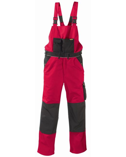 teXXor Canvas Latzhose Amazonas in Red für Herren