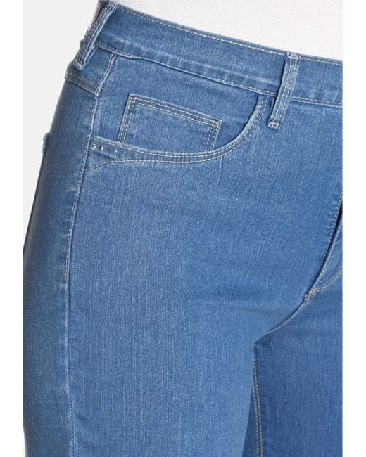 STOOKER WOMEN Blue 5-Pocket-Jeans Nizza Denim Tapered Fit