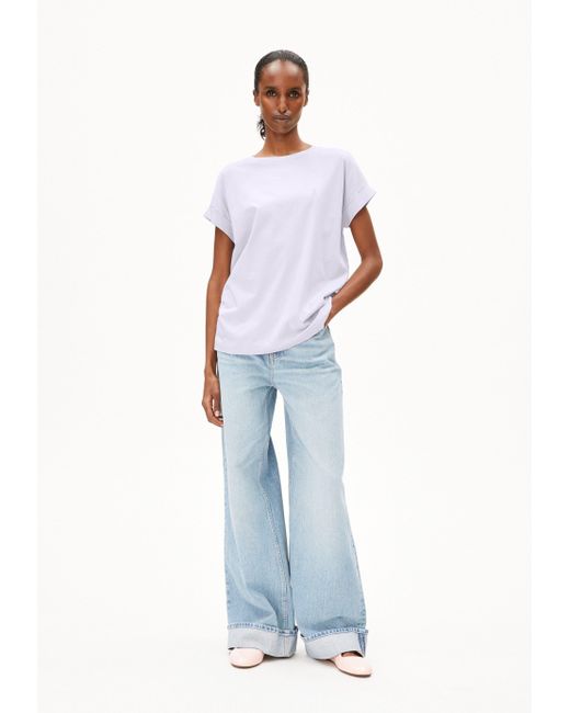 ARMEDANGELS White IDAARA - - (Loose Fit) T-Shirt aus Bio-Baumwolle