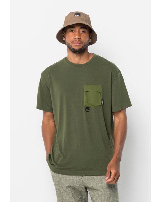Jack Wolfskin Shirt WANDERTHIRST T M in Green für Herren