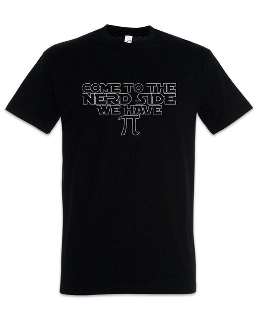 Urban Backwoods Print- Come To The Side T-Shirt We have Pi Maths Mathe Mathematik in Black für Herren