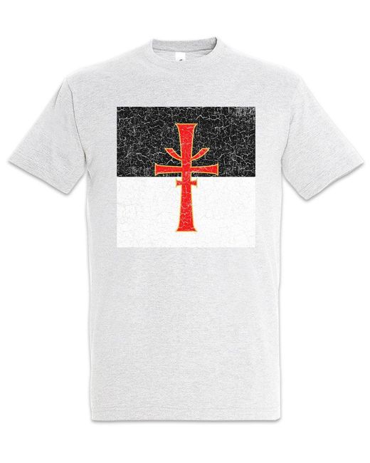 Urban Backwoods Print- Cruciform Sword T-Shirt Hellgrau Größe 3XL in Gray für Herren
