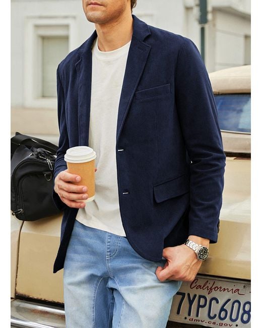 Cord Sakko Herren - Corduroy Blazer Slim Fit Für Business & Freizeit In Großen Größen