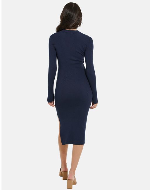 Threadbare Blue Jerseykleid Amethyst im klassischen Design