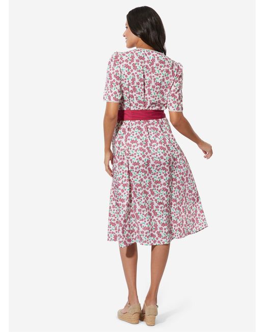 Sieh an! Red Etuikleid Trachtenkleid