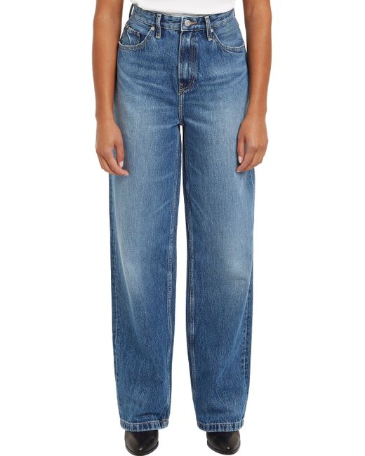 Tommy Hilfiger Blue Jeans RELAXED STRAIGHT HW BETH mit Logo-Badge