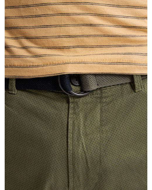 Petrol Industries Chinoshorts mit Gürtel in Green für Herren