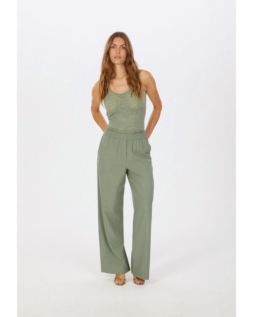MARC AUREL Green Stoffhose aus -Twill