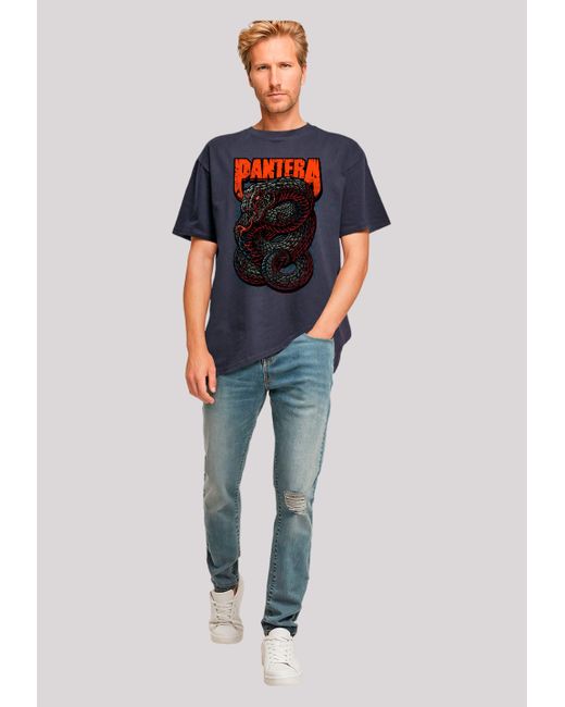 F4NT4STIC Shirt Pantera Venomous Snake Premium Qualität in Blue für Herren