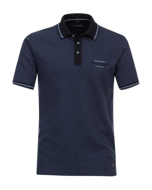 CASA MODA T-Shirt Polo in Blue für Herren