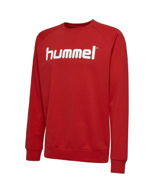 Hummel Go Cotton Logo Sweatshirt in Red für Herren