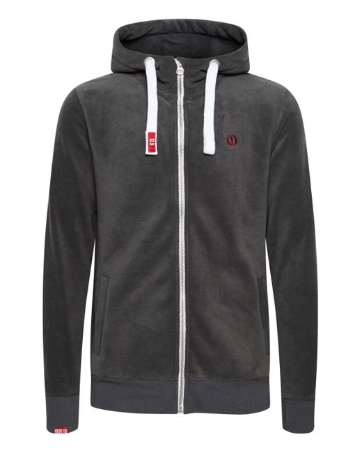 Solid Fleecejacke SDLoki Sweatshirtjacke mit hochabschließendem Kragen in Black für Herren