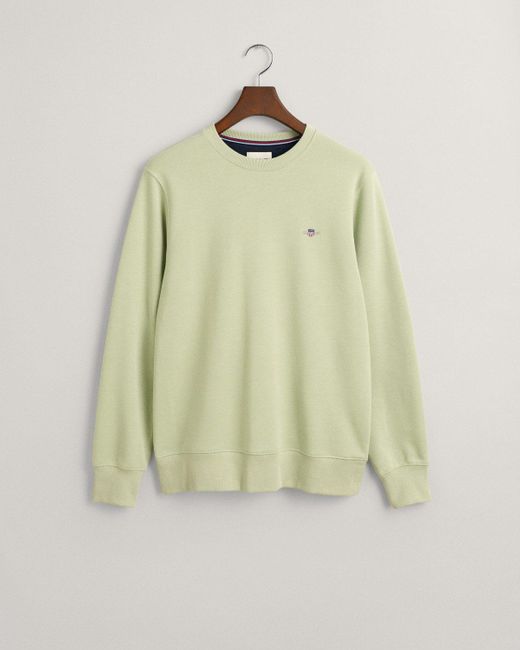 Gant Sweatshirt REG SHIELD C-NECK SWEAT, MILKY MATCHA in Green für Herren