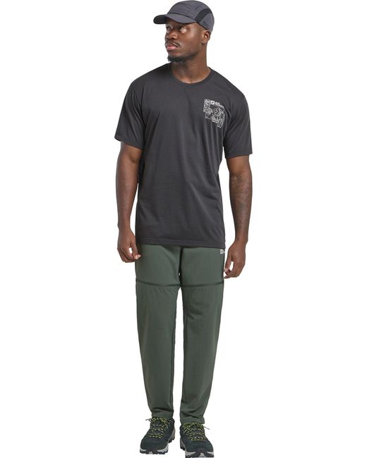 Jack Wolfskin Hose HIKEOUT ZIP AWAY PANTS M in Black für Herren