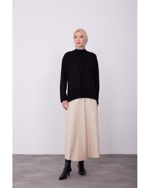 Armine Black Langarmbluse Armine Pullover – Moderne und elegante Hijab-Mode