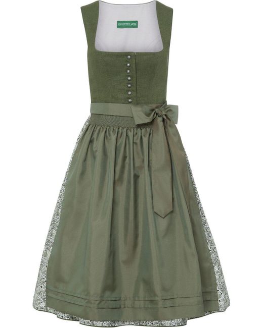 COUNTRY LINE Green Midi Dirndl
