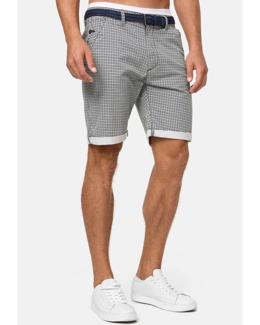 INDICODE Chinoshorts Bourchier in Gray für Herren