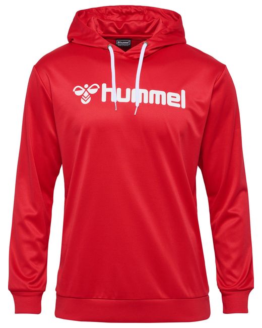 Hummel Trainingskapuzenpullover leicht & schnell trocknend in Red für Herren