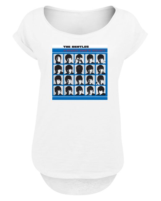 F4NT4STIC White Shirt The Beatles Retro Premium Qualität