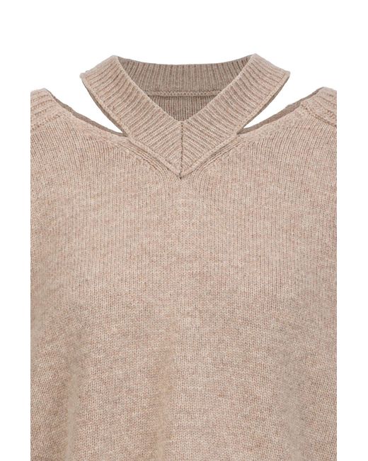 19V69 Italia by Versace Natural Strickpullover FLORENTINA