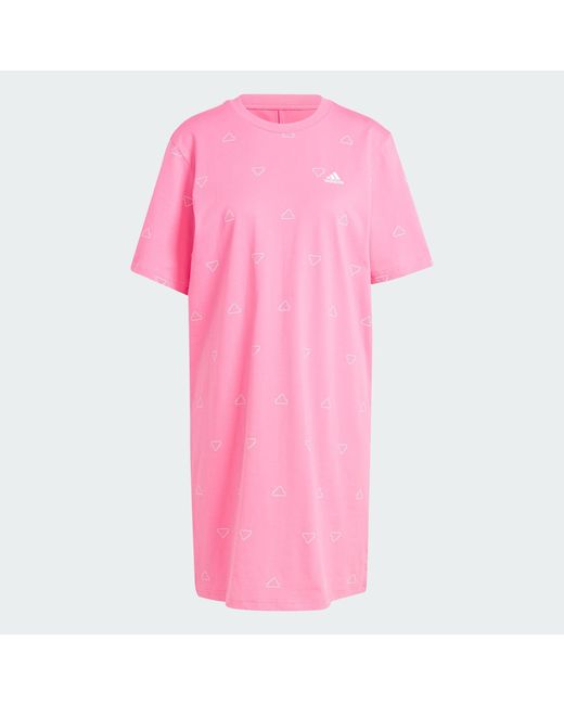 Adidas Pink Sweatkleid TIRO SUMMER T-SHIRT-KLEID